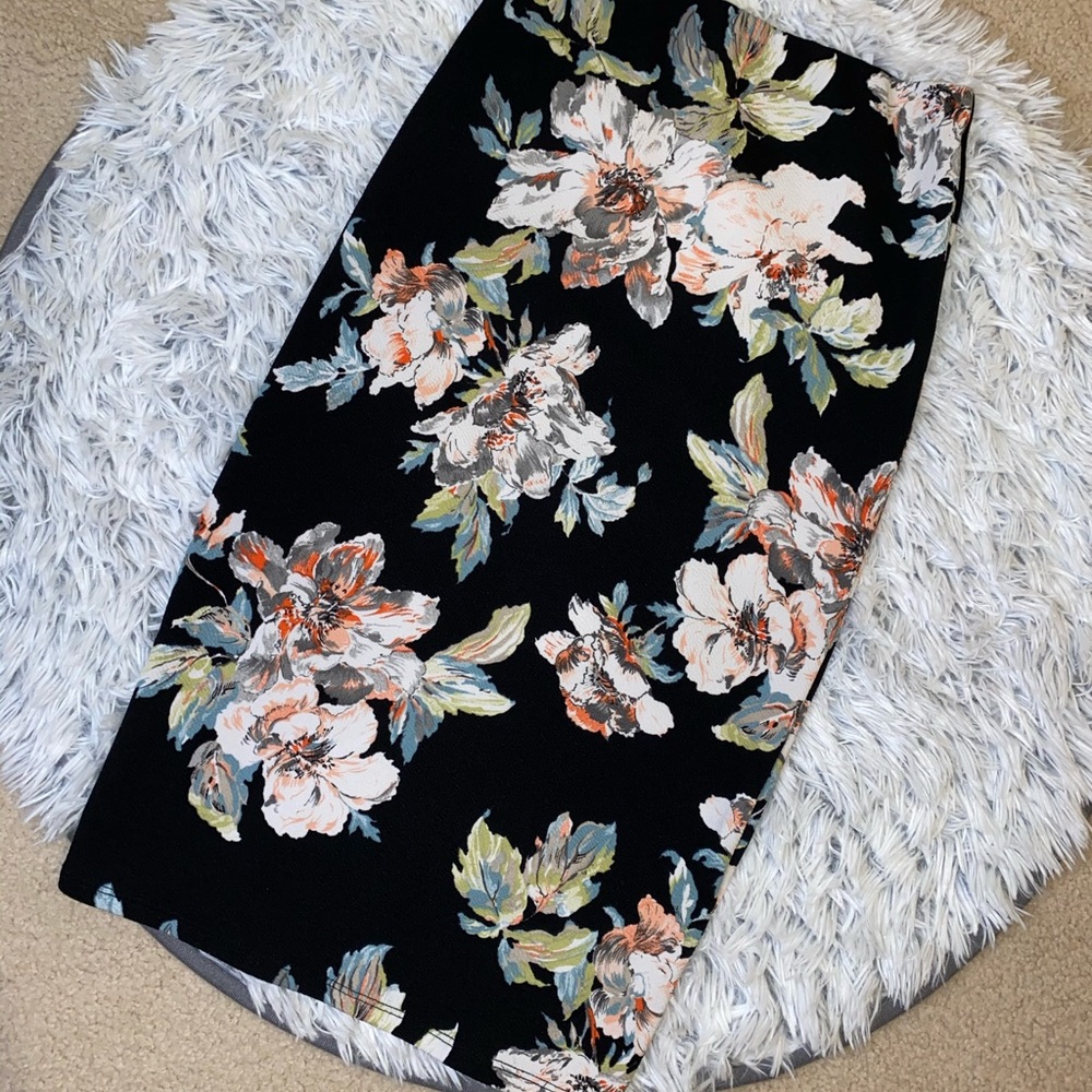 Floral Pencil Skirt